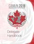 CAIMUN Canada International Model United NAtions. Delegate Handbook