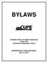 BYLAWS. Canadian Union of Public Employees Local 1975 (University Employees' Union)