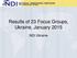 Results of 23 Focus Groups, Ukraine, January NDI Ukraine