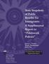 State Snapshots of Public Benefits for Immigrants: A Supplemental Report to Patchwork Policies