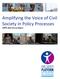 Amplifying the Voice of Civil Society in Policy Processes. CSPPS 2014 Annual Report