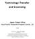 Technology Transfer and Licensing