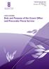 Role and Purpose of the Crown Office and Procurator Fiscal Service