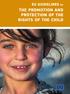 EU GUIDELINES for THE PROMOTION AND PROTECTION OF THE RIGHTS OF THE CHILD