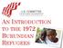 U.S. COMMITTEE FOR REFUGEES AND IMMIGRANTS AN INTRODUCTION TO THE 1972 BURUNDIAN REFUGEES