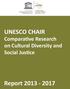 UNESCO CHAIR Comparative Research on Cultural Diversity and Social Justice