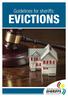 Guidelines for sheriffs: EVICTIONS