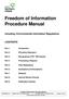 Freedom of Information Procedure Manual