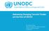 Addressing Emerging Terrorist Threats and the Role of UNODC