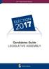 2017 State General Election. Candidates Guide LEGISLATIVE ASSEMBLY