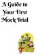 A Guide to Your First Mock Trial