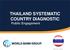 THAILAND SYSTEMATIC COUNTRY DIAGNOSTIC Public Engagement