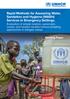 Rapid Methods for Assessing Water, Sanitation and Hygiene (WASH) Services in Emergency Settings: Working Paper