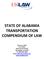 STATE OF ALABAMA TRANSPORTATION COMPENDIUM OF LAW