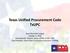 Texas Unified Procurement Code TxUPC