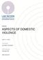 ASPECTS OF DOMESTIC VIOLENCE