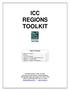 ICC REGIONS TOOLKIT. Table of Contents