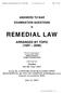 ANSWERS TO BAR EXAMINATION QUESTIONS REMEDIAL LAW ARRANGED BY TOPIC ( )