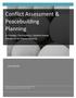 Conflict Assessment & Peacebuilding Planning