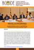 REPORT OF PROCEEDINGS 1 st July, 2016 at Protea Hotel, Kampala Barbara Ntambirweki and Julian Barungi ACODE Policy Dialogue Series 21, 2016