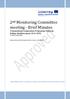 2 nd Monitoring Committee meeting - Brief Minutes Transnational Cooperation Programme Interreg Balkan-Mediterranean