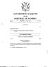 GOVERNMENT GAZETTE OF THE REPUBLIC OF NAMIBIA CONTENTS. Promulgation of Combating ofrapeact, 2000 (Act 8 of2000), of the Parliament...