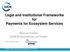 Legal and Institutional Frameworks for Payments for Ecosystem Services