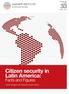 Citizen security in Latin America: