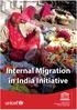 Internal Migration in India Initiative