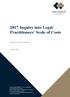 2017 Inquiry into Legal Practitioners Scale of Costs