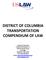 DISTRICT OF COLUMBIA TRANSPORTATION COMPENDIUM OF LAW