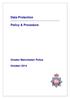 Data Protection. Policy & Procedure. Greater Manchester Police