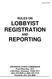 LOBBYIST REGISTRATION REPORTING