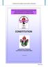 Constitution for the Anglican Youth Association of Manicaland