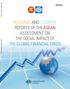 REGIONAL AND COUNTRY REPORTS OF THE ASEAN ASSESSMENT ON THE SOCIAL IMPACT OF THE GLOBAL FINANCIAL CRISIS