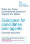 Guidance for candidates and agents