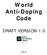 World Anti-Doping Code DRAFT VERSION 1.0