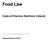 Food Law. Code of Practice (Northern Ireland) (Issued February 2016)