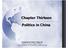 Chapter Thirteen. Politics in China