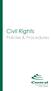 Civil Rights. Policies & Procedures