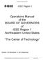 Operations Manual of the BOARD OF GOVERNORS of IEEE Region 1 Northeastern United States