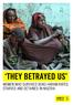 THEY BETRAYED US WOMEN WHO SURVIVED BOKO HARAM RAPED, STARVED AND DETAINED IN NIGERIA