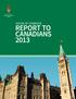 Report to Canadians 2013