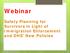 Webinar. Safety Planning for Survivors in Light of Immigration Enforcement and DHS New Policies