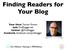 Finding Readers for Your Blog