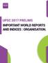 UPSC 2017 PRELIMS IMPORTANT WORLD REPORTS AND INDICES : ORGANISATION.