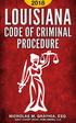 Louisiana Code of Criminal Procedure 2018