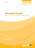 ISSN Methodologies and Working papers. Demographic Outlook. National reports on the demographic developments in 2007.