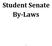 Student Senate By-Laws