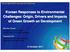 Korean Responses to Environmental Challenges: Origin, Drivers and Impacts of Green Growth on Development